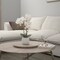 Faux White Orchid Artificial Plant in White Ceramic Pot (2 Pack)